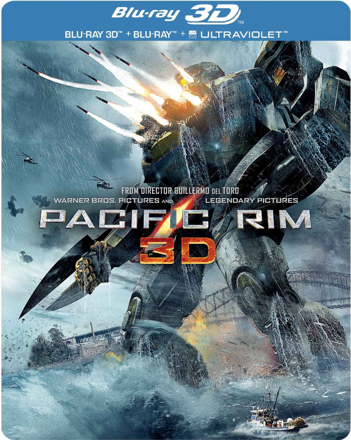 TITANES DEL PACIFICO - PACIFIC RIM BLU-RAY 3D + BLU-RAY + DVD 